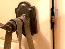 The latch no longer recedes into the door frame