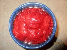 Strawberries cooked for ice cream