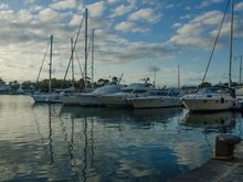 Porto (above) is the main harbor for Ischia, although ferries also call at Forio and Casamicciola. We also saw one ferry depart from Lacco Ameno. Porto was an attractive and colorful delight during the midweek, shoulder-season daytime hours, but one imagines that nocturnal high-season would be a loud party with dancers and lineups.