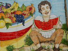 Typical food shop facade.