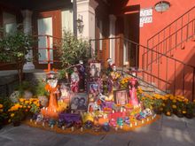 The ofrenda at the Kahlo family museum.