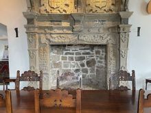 The 16th C fireplace is one of the notable features of Donegal Castle