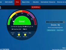 You can check maps and current status at… airnow.gov