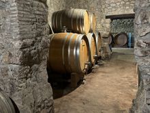The wine cellar at Corte Archi