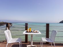 Great view from the terrace at Cafe Delmoondo