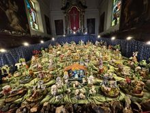 This is a special exhibit in Santa Marta Church