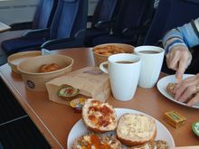 Breakfast in ICE train