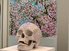 The million dollar skull! Temporary exhibition, Museo Jumex. 