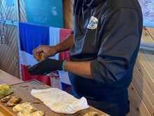 Julio shucking oysters! This was so much fun!