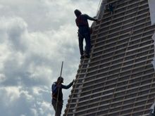 A close-up view - I wouldn't want their job!