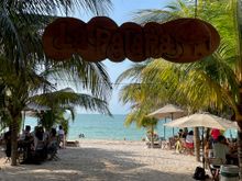 La Palapa for dinner, one of the most popular beach front restaurants