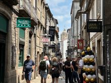 Rua do Franco, a Main Street in the historic quarter of Santiago