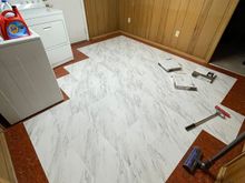 Laundry room new floors
