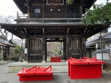 Tokoji temple with sandals