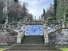 Baroque stairway to Nossa Senhora dos Remédios church