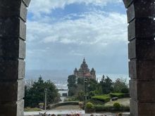 View of the basilica from the Pousada Viano do Castelo