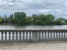 Balustrade overlooking river