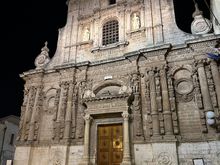 (Poor) photo off one of the many churches near the Piazza; we visited a couple and admired some gorgeous frescoes.   There is also a Jewish quarter in town.