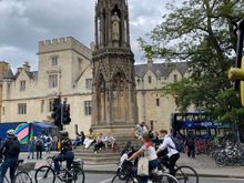 The Martyrs Memorial for a three priests that were burned at the stake in Oxford in 1555.