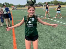 13 year old Annie Joy had a double header of soccer games today. She was personally responsible for 3 goals.......for the other team. OOPS