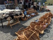 Vendor selling his wares