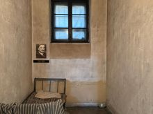 The cell of Iuliu Maniu who died here in 1953. He was the former Prime Minister of Romania and the co-founder of the National Peasants Party.