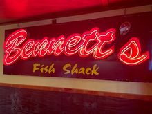 Lunch was at Bennett's, world famous, or at least in the region.  There are a number of chowder places and fish and chips along the strip but I had read about Bennett's, and it didn't disappoint.
