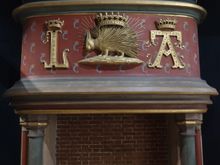 Monogrammed Fireplace at Blois
