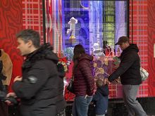 Outside galleries Lafayette 