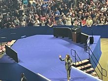 There she is. I apologize I couldn’t say hi to her for anyone, I obviously was a bit away. But I saw her, hopefully our future President. 