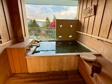 We have a private onsen on our balcony. 