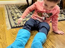 he looks like a crab, lol!