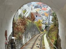 Ride down the funicular 