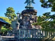 The Meiji monument, honoring warriors who died in the Satsuma rebellion, 