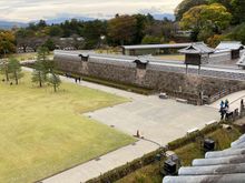 View from interior of castle 