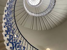 Spiral staircase in the Queens House