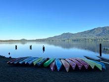 Peace and tranquility at Lake Quinault in the morning 