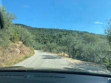 Rural road outside Spello