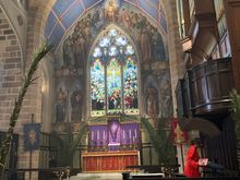 Palm Sunday at Christ Church St Laurence. It didn’t collapse with shock!