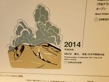 From an informational timeline outlining the history of Mt. Ontake