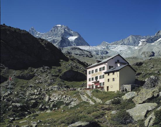 Historic mountain Hotel Trift (some 150 years old)