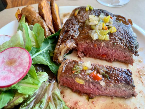 My steak. Beef is king here with 12 million cows and 3.4 million people.