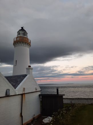 Looking east at sunset (the whole sky was multicolored)