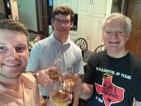 The motley crew. From left to right, the 25-year-old, for 30-year-old, and a beaming uncle dcd.