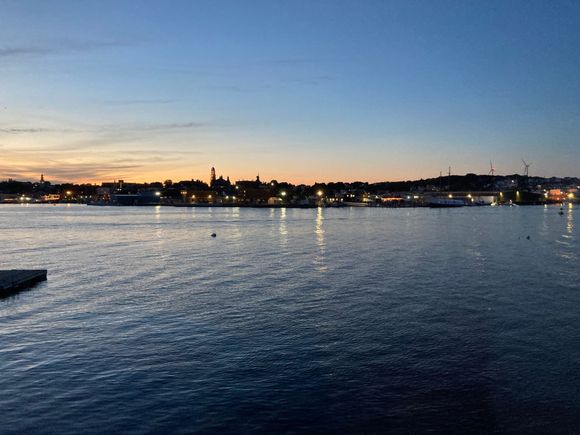 sunset view from the rental house