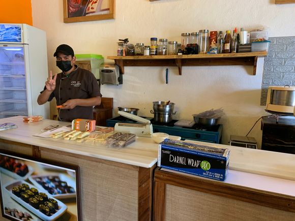 Making chocolate in Antigua.