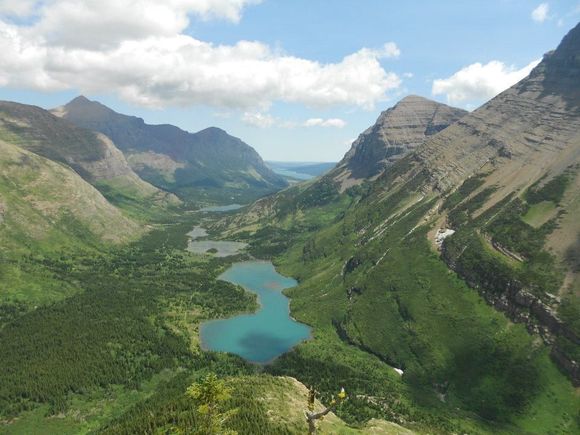 Looking back at the Swiftcurrent trail.
