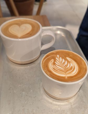 Getting our caffeine fix for the day