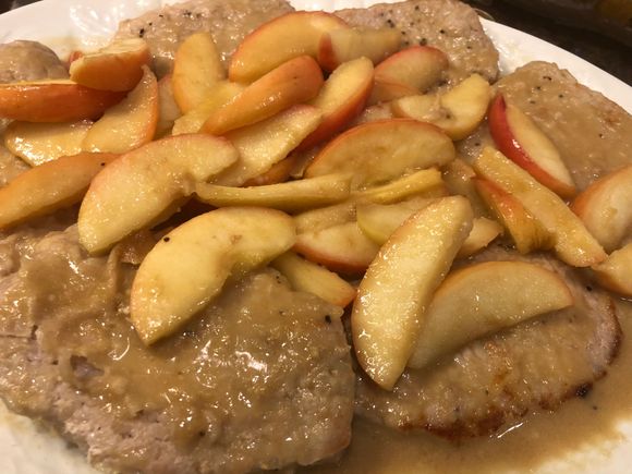 
This was better tasting than it looks in the photo, here it’s too monochromatic.  If I were to serve it again I would sprinkle parsley over it as suggested in the recipe (now I know why!).