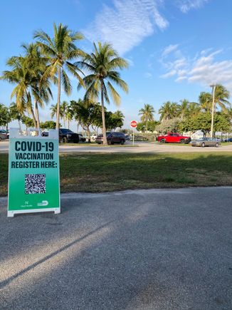 Not a bad place to get a booster shot.!